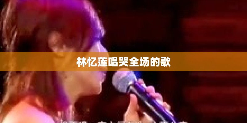 林忆莲唱哭全场的歌
